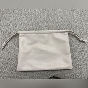 Rose Inc White Cosmetic Bag